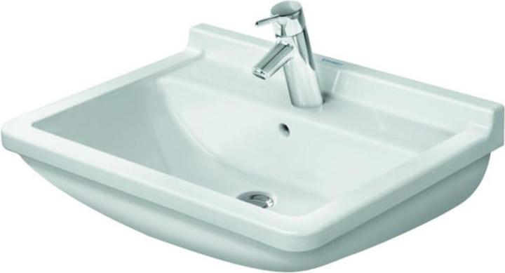 Image du produit Duravit Lavabo STARCK 3 m ÜL HLB 1 trou de robinet 600x450mm blanc WG (450 mm, 600 mm)