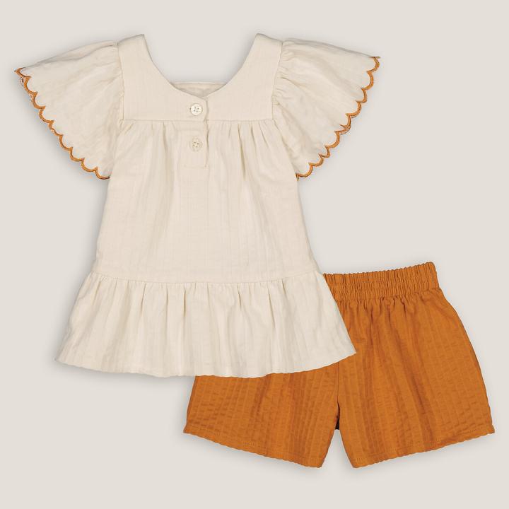 Produktbild La Redoute Collections Set aus Bluse und Shorts (74)