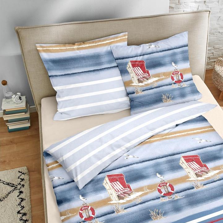 Produktbild Traumschlaf Strandkorb (Bettwäsche Set, 155x200 cm + 80x80 cm)