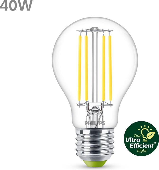 Energy Label Philips Lamp (E27, 2.30 W, 485 lm, 1 x, A)