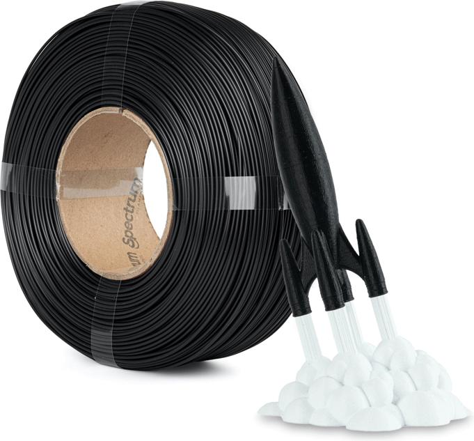 Produktbild Filament High Speed PLA Refill Black 1kg 1.75mm (PLA, 1.75 mm, 1000 g, Schwarz)