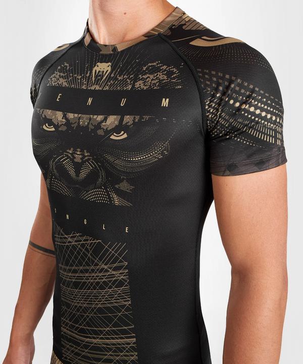 Actual product image Venum Gorilla Jungle Rashguard Short Sleeves - Black/Sand (S)