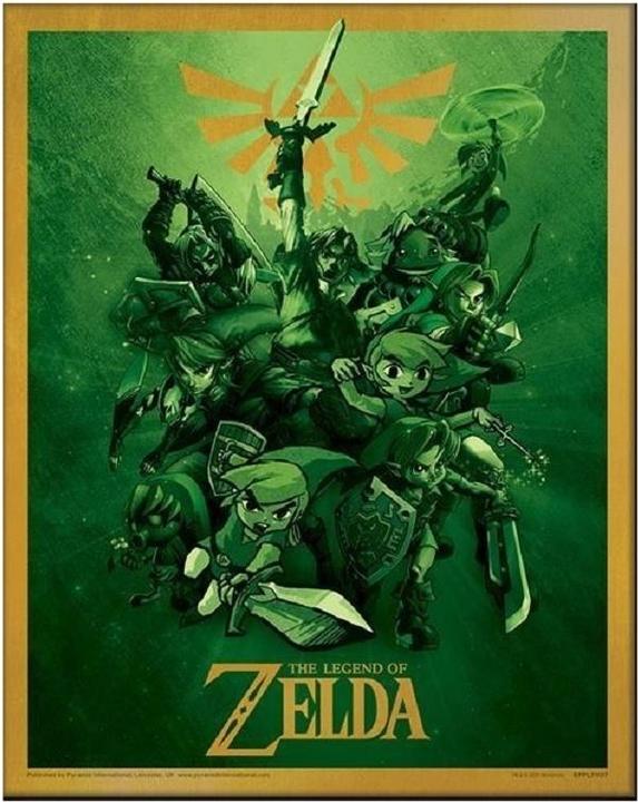 Image du produit The Legend of Zelda Poster encadré 3D Link