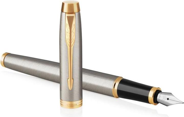 Actual product image Parker Pen IM Brushed Metal G.C. (Silver, Gold, 1 x)