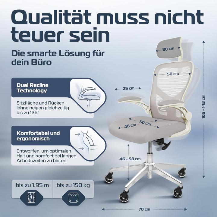 Produktbild Clouvou Ergonomischer Schreibtischstuhl