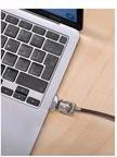 Actual product image Maclocks Ledge MacBook Air 2020 M1 T-slot Ledge Lock Adapter with Combination Cable Lock
