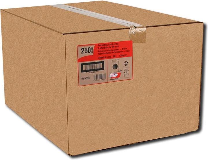 Produktbild GPV Faltenversandtaschen, 280 x 410 mm, ohne Fenster (50 x)