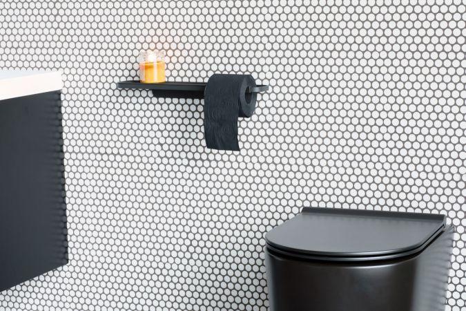 Produktbild Brabantia Toilettenpapierhalter Mindset mit Ablage Anthrazit