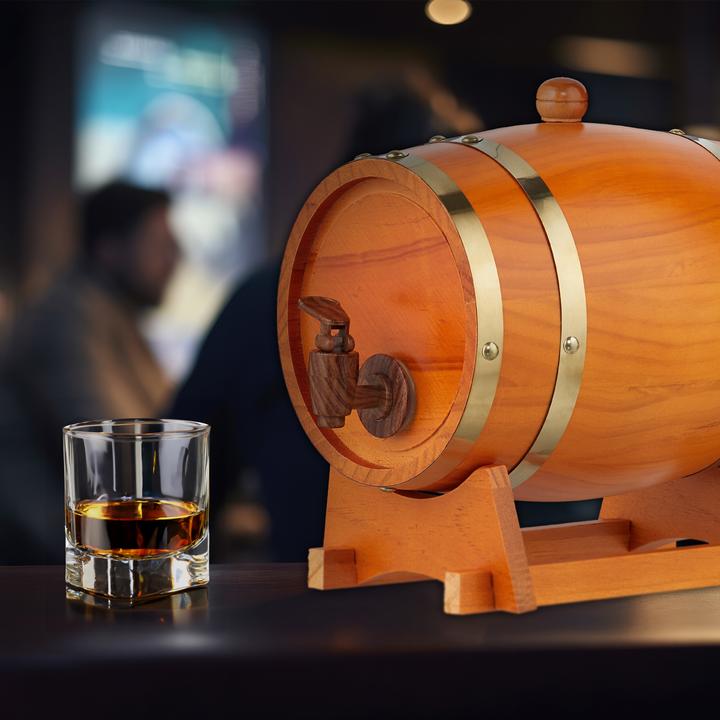 Actual product image Relaxdays Wooden barrel