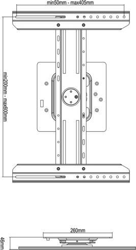 Produktbild Multibrackets Universal Wandhalterung (Wand, 55", 50 kg)