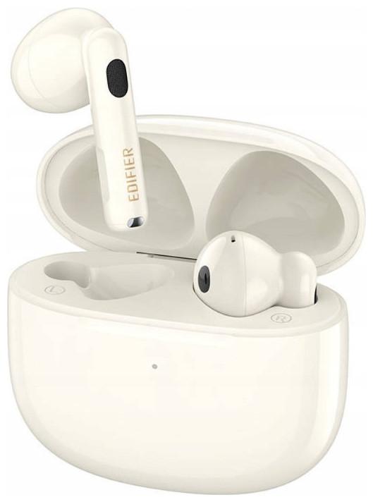 Actual product image Edifier W320TN Earbud Bluetooth Handsfree Sweatproof Headphones with Charging Case White (ANC, Wireless)