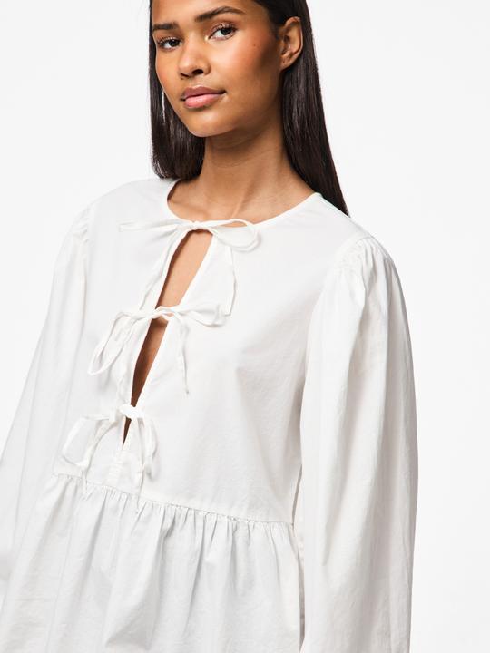 Produktbild Pieces Pcjolly Ls O-Neck Tie Top Wvn Noos Bc (XXL)