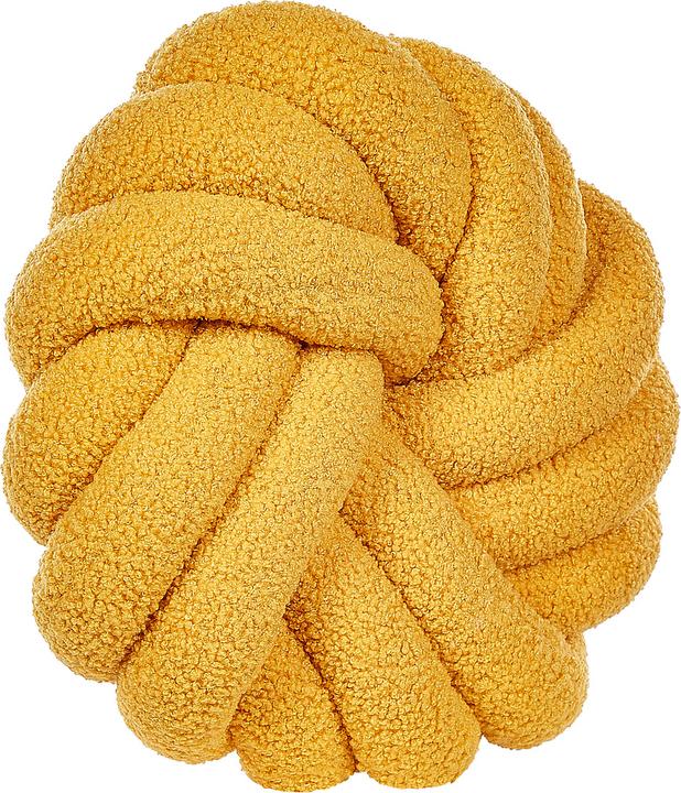 Immagine prodotto Beliani Cuscino Boucle Knot Giallo 31 x 31 cm AKOLA (31 x 31 cm)