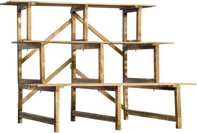 Immagine prodotto Outsunny Scala per piante Scaffale per fiori in legno di abete