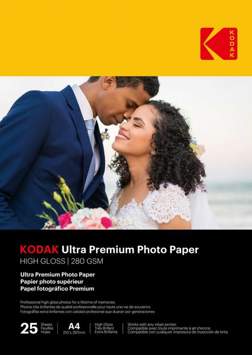 Kodak Ultra Prem Photo 280g 10.4 Glossy A4x25 (280 g/m², 21 x 29.7 cm, 25 x)