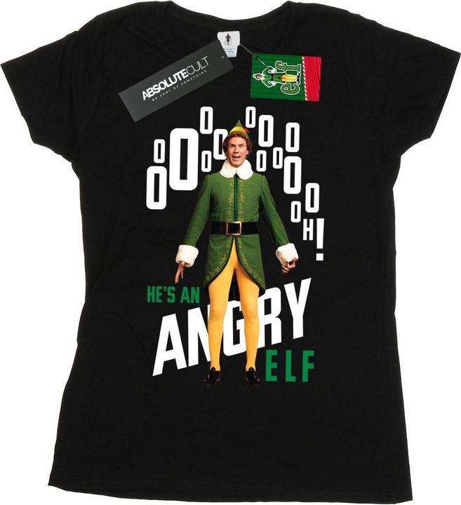 Actual product image Elf Womens/Ladies Angry Cotton T-Shirt (L)