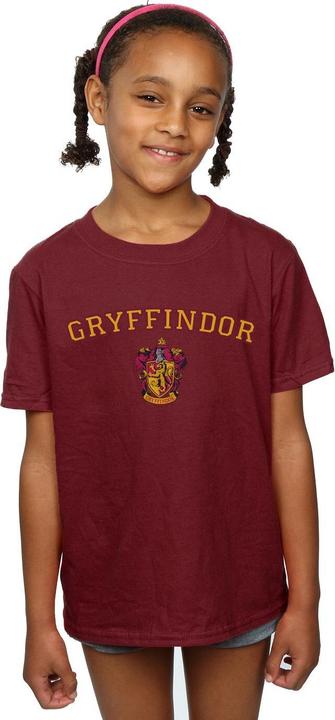 Actual product image Girls Gryffindor Crest Cotton T-Shirt (140, 146)