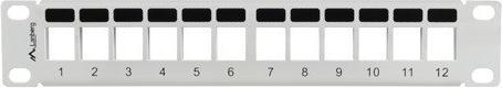 Actual product image Lanberg patch panel blank 12 port 1U