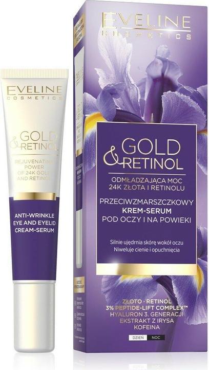 Image du produit Eveline Crème de jour et de nuit anti-rides Or & Rétinol 15ml (15 ml, Crème 24h)
