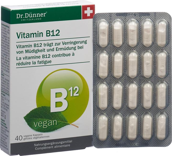 Immagine prodotto Dr. Dünner Vitamina B12 (40 Pezzo/i, Pillole, 35 g)