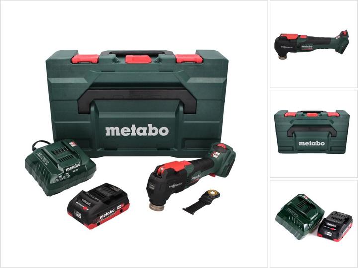 Metabo MT 18 LTX BL QSL Akku Multitool 18 V Brushless Starlock Plus + 1x Akku 4,0 Ah + Ladegerät + m
