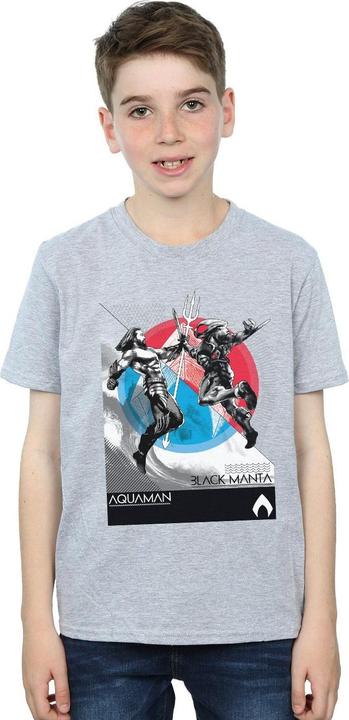 Image du produit - T-shirt AQUAMAN VS BLACK MANTA - Garçon (116)