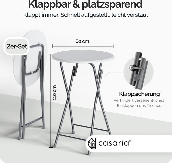 Image du produit Casaria Table haute (60 cm)