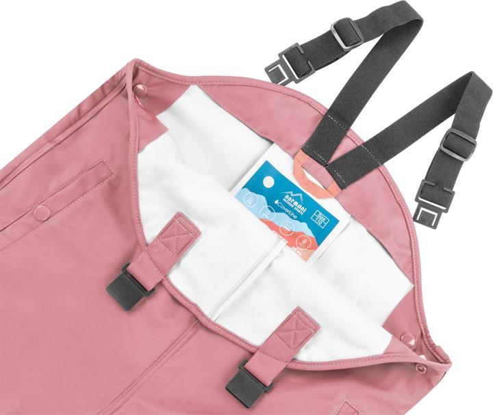 Actual product image Normani Children's rain trousers with braces "Skjolden" - 9251 (116)