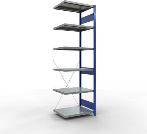 Stecksystem Anbauregal MULTIplus250 mit Kreuzstrebe