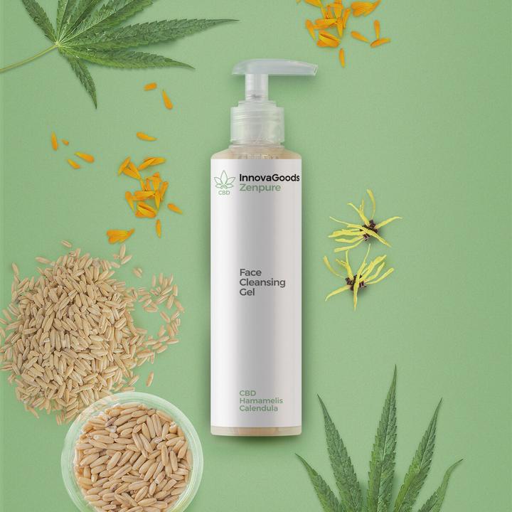 Image du produit InnovaGoods Gel nettoyant pour le visage CBD Zenpure 200 ml (Gel, 200 ml)