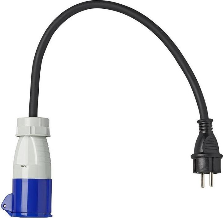 Actual product image ProPlus Adapter cable 40cm 3x2.5mm² from Schuko plug to CEE
