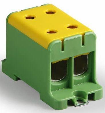Actual product image Ensto Yellow/green Al/Cu terminal block 16-95 mm2 (KE67.3)