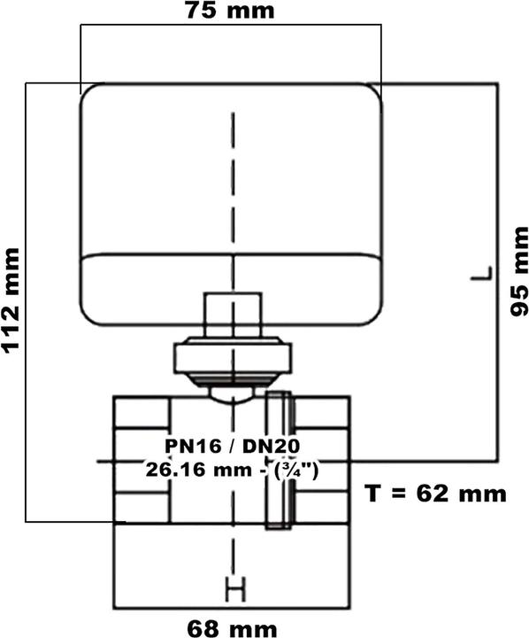 Actual product image Wiltec 2-way zone valve