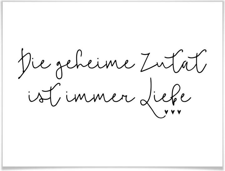 Produktbild Trenddeko Die geheime Zutat ist immer Liebe (50 x 60 cm)