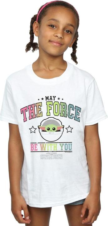 Immagine prodotto Star Wars The Mandalorian The Force Collegiate Maglietta Ragazze (140, 146)