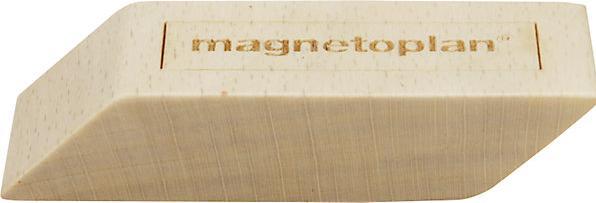Actual product image kaiserkraft Designer wooden magnets, pack of 4, LxWxH 60 x 20 x 13 mm, light brown. (4 x)
