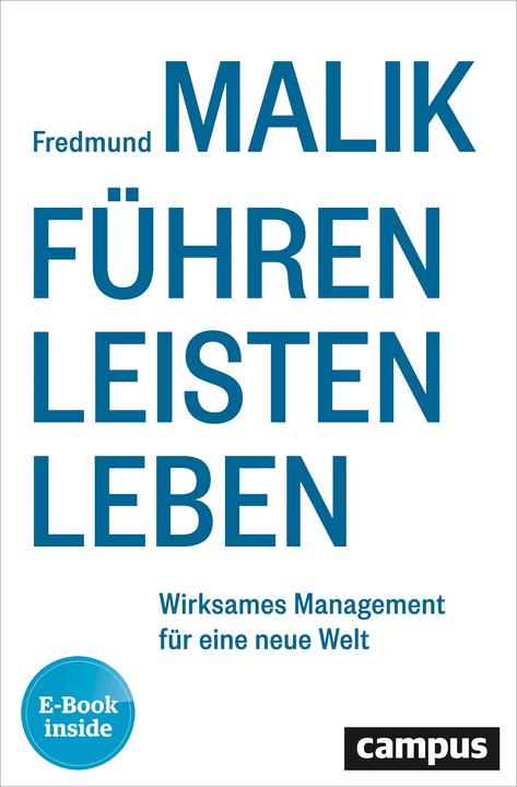 Actual product image Führen Leisten Leben (German, Fredmund Malik, 2019)