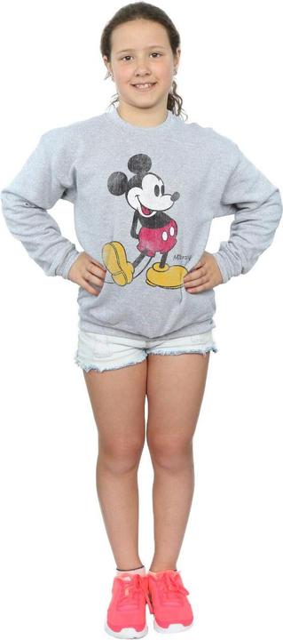 Actual product image Disney Girls Classic Kick Mickey Mouse Sweatshirt (152, 158)