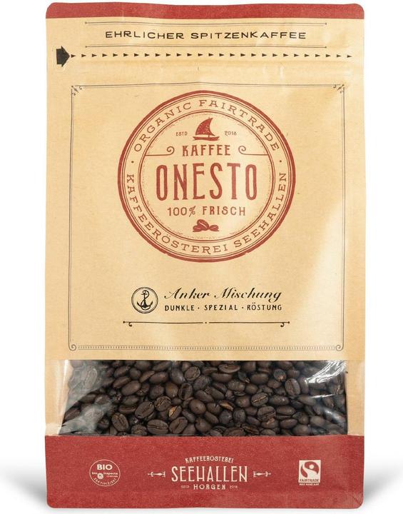 Produktbild Onesto Kaffeebohnen Bio Anker Mischung 1 kg (1000 g, Mittlere Röstung)
