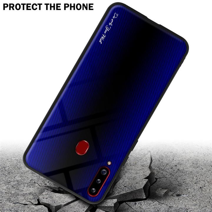 Immagine prodotto Cadorabo Copertura di vetro a strisce in TPU (Samsung Galaxy A20s)