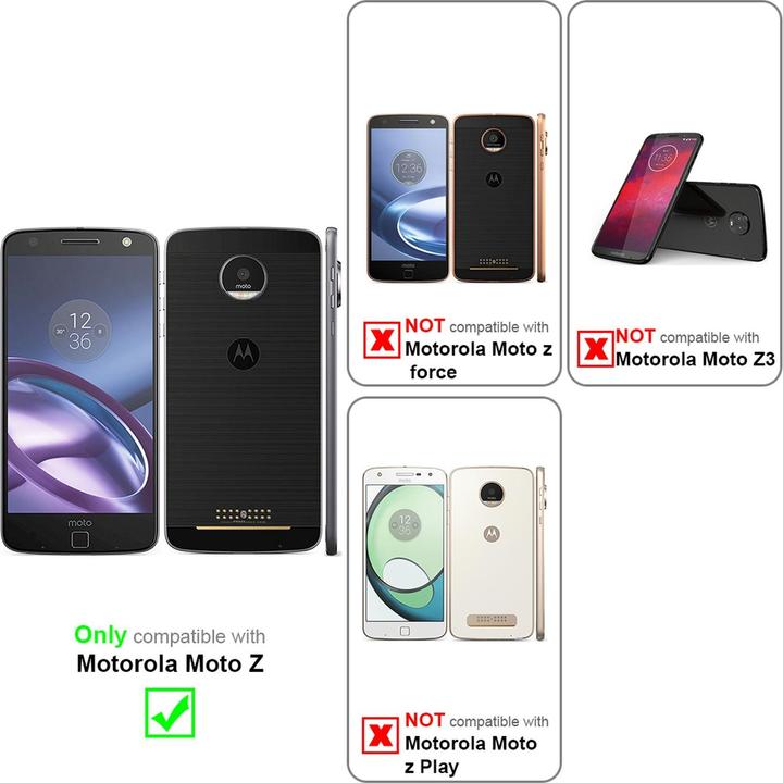 Produktbild Cadorabo Book Classy Style Cover (Motorola Moto Z)