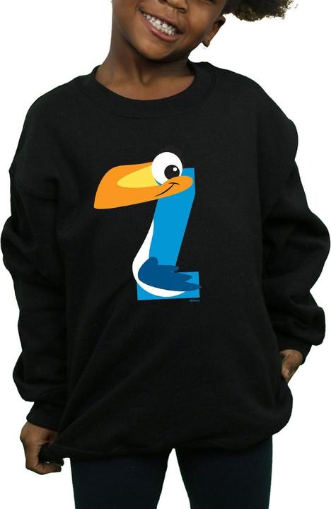 Actual product image Disney Girls Alphabet Z Is For Zazu Sweatshirt (140, 146)