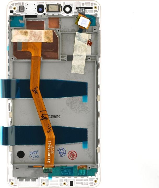 Actual product image OEM Display + frame for Lenovo K6 Note Gold (Display)