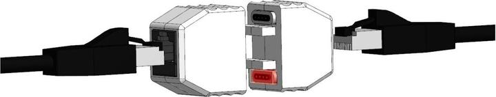 Image du produit Allnet RJ45 couplage magnétique de sécurité, prise d'éjection, compatible PoE, jusqu'à 10GBit (Raccord réseau)