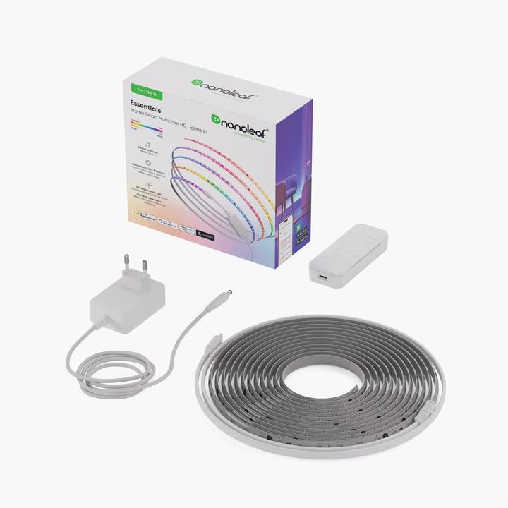 Actual product image Nanoleaf Essentials Matter Multicolour Lightstrip 5 metres (RGBIC, 500 cm, Indoor)