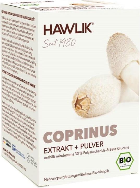 Actual product image Hawlik Coprinus extract and powder capsule (120 Piece, Capsules, 64 g)