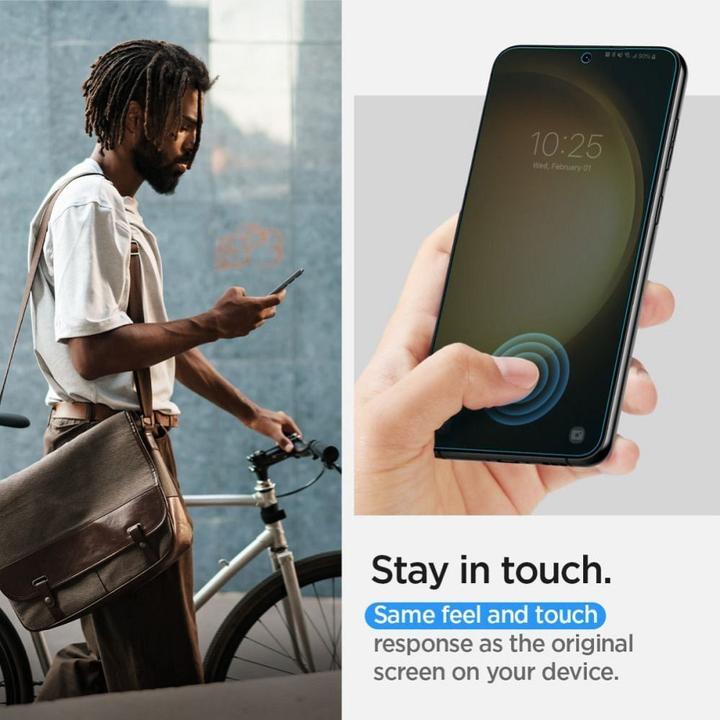Actual product image Spigen Folia Neo Flex Sam S23 2szt aplikacja na mokro AFL05957 (2 Piece, Samsung Galaxy S23)