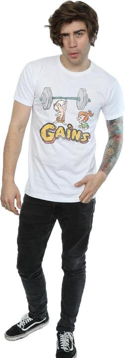 Actual product image The Flintstones Mens Bam Bam Gains Distressed T-Shirt (3XL)
