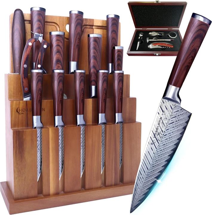 Actual product image Hoablorn Knife block set