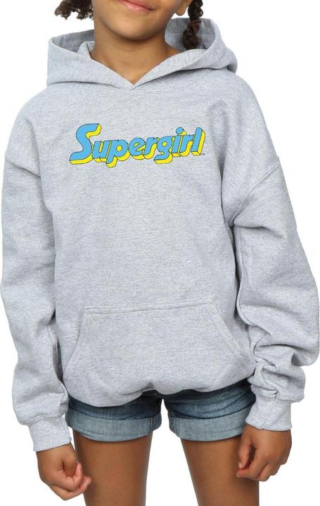 Image du produit - Sweat à capuche SUPERGIRL TEXT LOGO - Fille (140, 146)